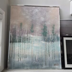 Lee Reyenolds Mid Century Modern Vintage Oil Painting